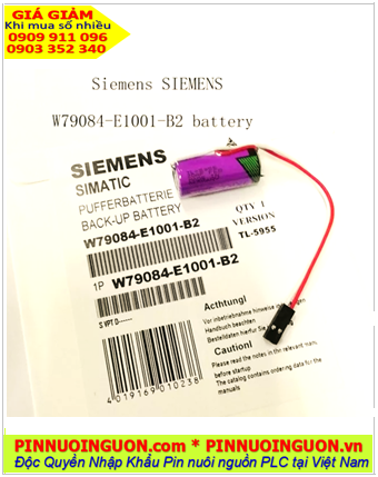 SIEMENS W79084-E1001-B2, Pin nuôi nguồn SIEMENS W79084-E1001-B2 lithium 3.6v 1650mAh chính hãng /Xuất xứ ISRAEL